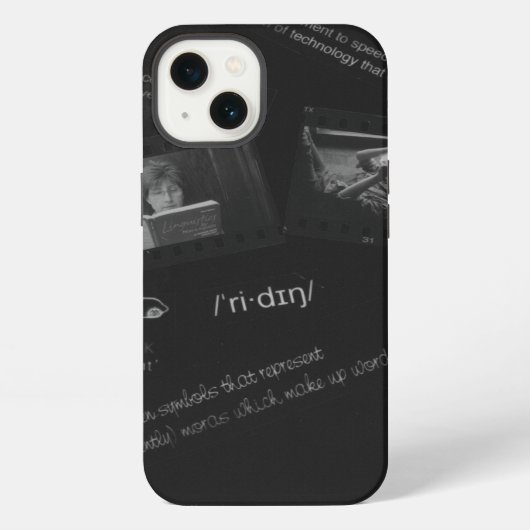 Lesen von Fotogramm iPhone Hülle (Rückseite)