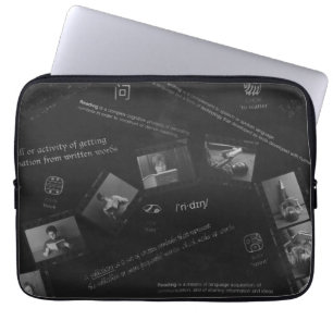 Lesen von Fotogramm Laptopschutzhülle