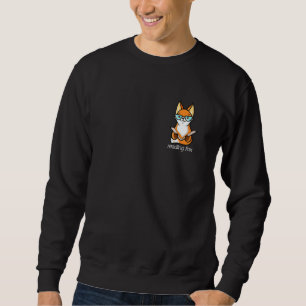 Lesen von Fox Books Fox Reading Rat Literatur Libr Sweatshirt