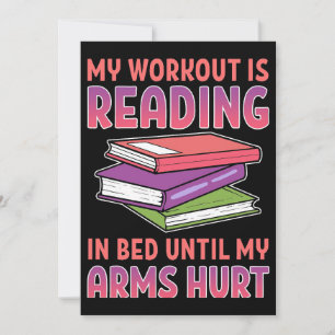 Lesen von Geschenken, die mein Workout in Bed lies Einladung