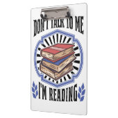 Lesen von Geschenken lese ich Bücher Klemmbrett (Links)