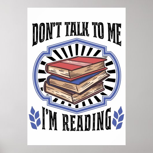 Lesen von Geschenken lese ich Bücher Poster (Vorne)