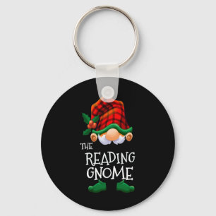 Lesen von Gnome Funny Matching Familie Weihnachten Schlüsselanhänger