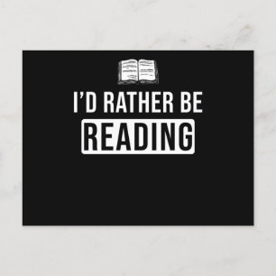 Lesen von Hobby Geschenkbuch Sprichwort Postkarte