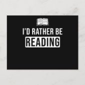 Lesen von Hobby-Geschenkbuch-Sprichwort Postkarte (Vorderseite)