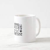 Lesen von Hunden und Büchern und Kaffee Kaffeetasse (VorderseiteRechts)