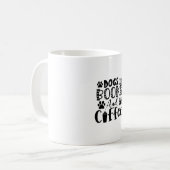 Lesen von Hunden und Büchern und Kaffee Kaffeetasse (Vorderseite Links)