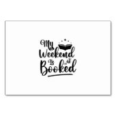 Lesen von Kunst am Wochenende ist reserviert Tischnummer (Vorderseite)