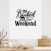 Lesen von Kunst, die ich am Wochenende gebucht hab Poster (Küche)