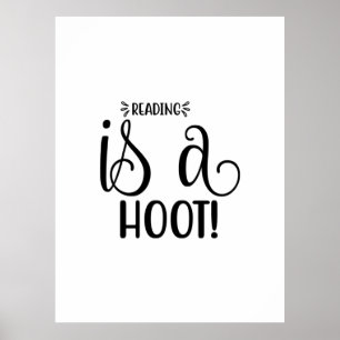 Lesen von Kunst ist ein Hoot Poster