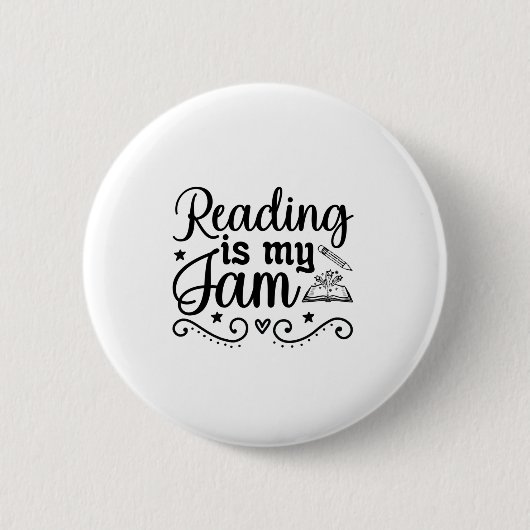 Lesen von Kunst ist mein Jam Button (Vorderseite)