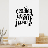 Lesen von Kunst ist mein Jam Poster (Küche)