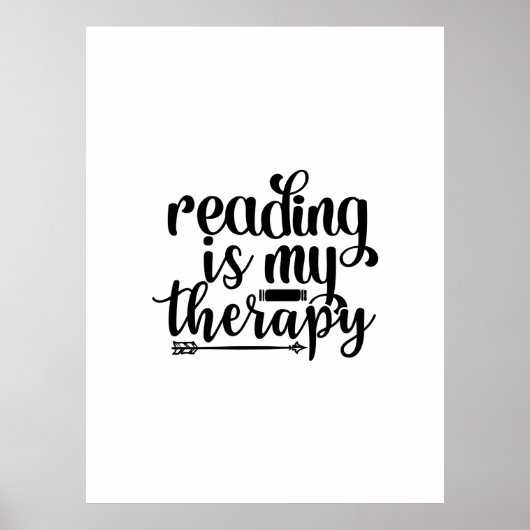 Lesen von Kunst ist meine Therapie Poster (Vorne)