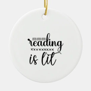 Lesen von Kunst ist schlecht Keramik Ornament