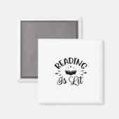 Lesen von Kunst ist schlecht Magnet (Vorderseite/Rückseite)