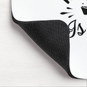 Lesen von Kunst ist schlecht Mousepad (Ecke)