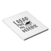 Lesen von Kunst lese ich vergangener Zeit Notizblock (angewinkelt)