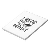 Lesen von Kunst lese ich vergangener Zeit Notizblock (Rotiert)