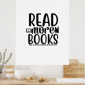 Lesen von Kunst lesen Weitere Bücher Poster (Küche)