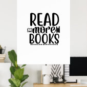 Lesen von Kunst lesen Weitere Bücher Poster (Heimbüro)