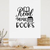 Lesen von Kunst lesen Weitere Bücher Poster (Küche)