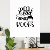 Lesen von Kunst lesen Weitere Bücher Poster (Heimbüro)