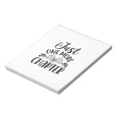 Lesen von Kunst nur noch ein Kapitel Notizblock (Rotiert)