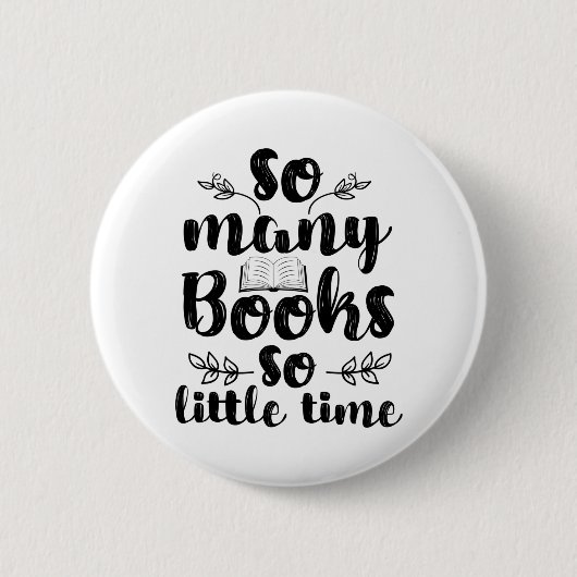 Lesen von Kunst so viele Bücher so wenig Zeit Button (Vorderseite)