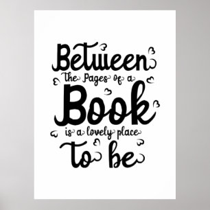 Lesen von Kunst zwischen dem Buchpapier Poster