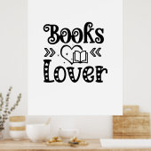Lesen von Kunstbüchern Lover Poster (Küche)