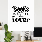 Lesen von Kunstbüchern Lover Poster (Heimbüro)