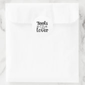 Lesen von Kunstbüchern Lover Runder Aufkleber (Tasche)