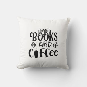 Lesen von Kunstbüchern und Kaffee Kissen
