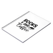 Lesen von Kunstbüchern und Kaffee Notizblock (Linke Seite)