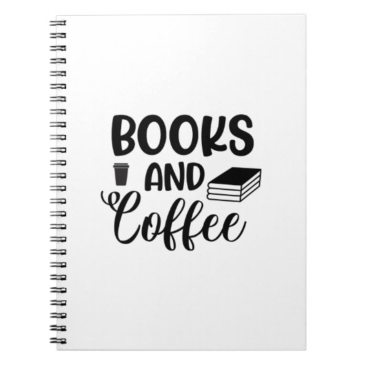Lesen von Kunstbüchern und Kaffee Notizblock (Vorderseite)