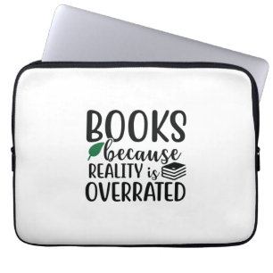 Lesen von Kunstbüchern, weil die Realität übertrie Laptopschutzhülle