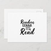 Lesen von Kunstlesern Gonna Read Postkarte (Vorne/Hinten)