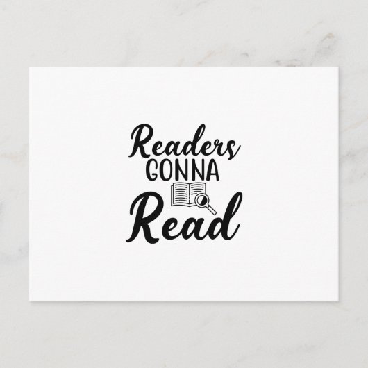 Lesen von Kunstlesern Gonna Read Postkarte (Vorderseite)