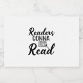 Lesen von Kunstlesern Gonna Read Schaumweinetikett (Einzelnes Label)