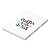 Lesen von Kunstlesern macht Führer Notizblock (Rotiert)