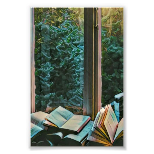 Lesen von Kunstwerken Fotodruck (Vorne)