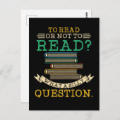 Lesen von Lehrern - Lesen oder Nichtlesen Postkarte (Vorne/Hinten)