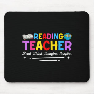 Lesen von Lehrern Lesen Sie Think Inspirier Mousepad
