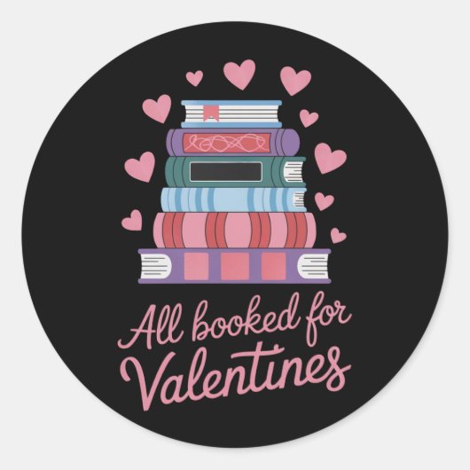 Lesen von Lehrern zum Valentinstag Runder Aufkleber (Vorderseite)