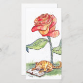 Lesen von Lesezeichen-Rose (Vorne/Hinten)