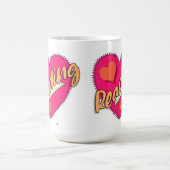 Lesen von Liebe Buchherz Motto Niedliches Design Kaffeetasse (Mittel)