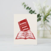 Lesen von Meilenanleitungen Postkarte (Stehend Vorderseite)