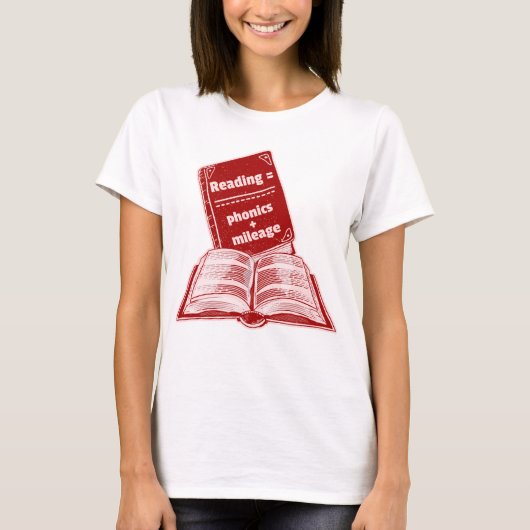 Lesen von Meilenanleitungen T-Shirt (Vorderseite)