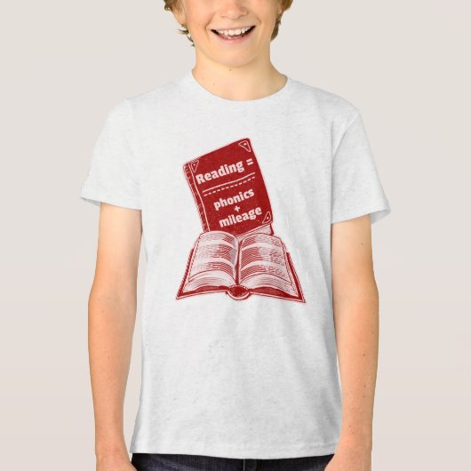 Lesen von Meilenanleitungen Tri-Blend Shirt (Vorderseite)
