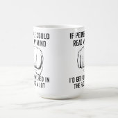 Lesen von Minds Punching Funny Mug Kaffeetasse (Mittel)